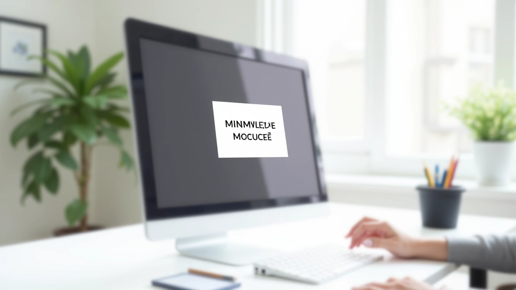 Exemplo de contraste adequado entre texto escuro e fundo claro em design minimalista