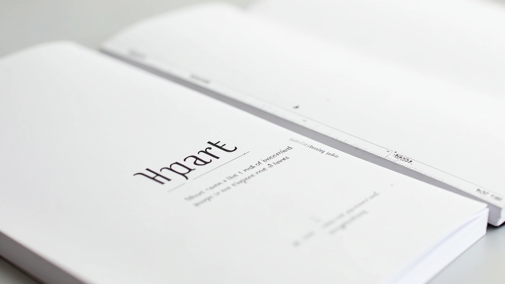 Detalhes de tipografia minimalista mostrando tracking, leading e alinhamento visual