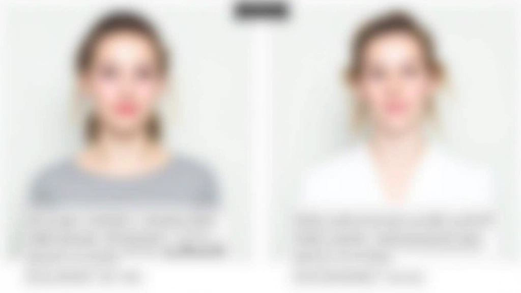 Exemplo prático de um layout antes e depois da aplicação de espaçamento correto